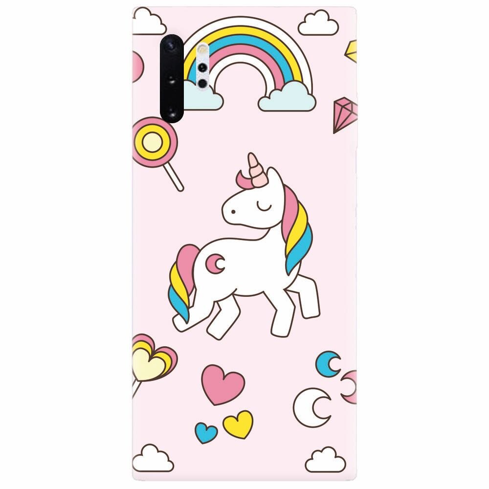 Husa silicon pentru Samsung Galaxy Note 10 Plus, Cute Unicorn