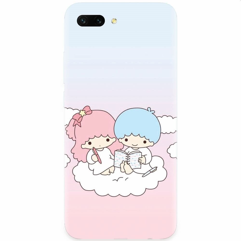 Husa silicon pentru Honor 10, Little Twins On Cloud
