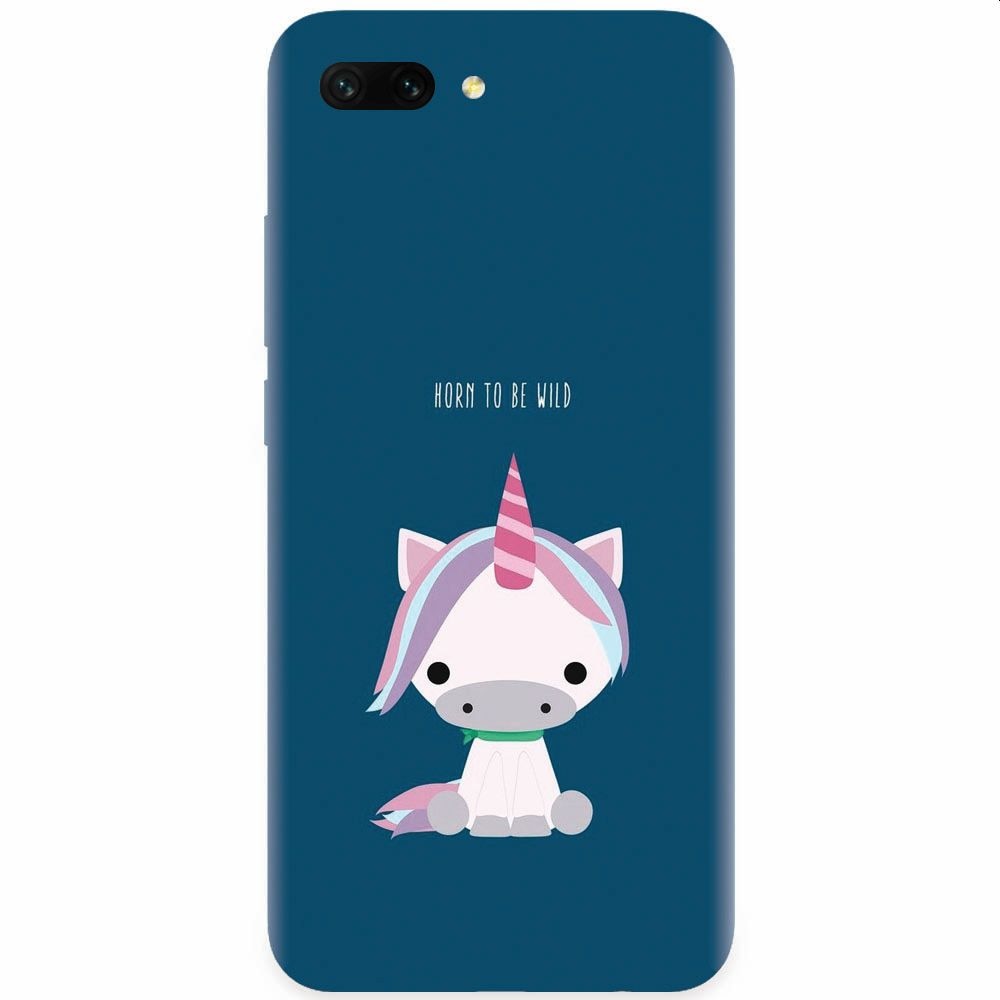 Husa silicon pentru Honor 10, Horn To Be Wild Cute Unicorn