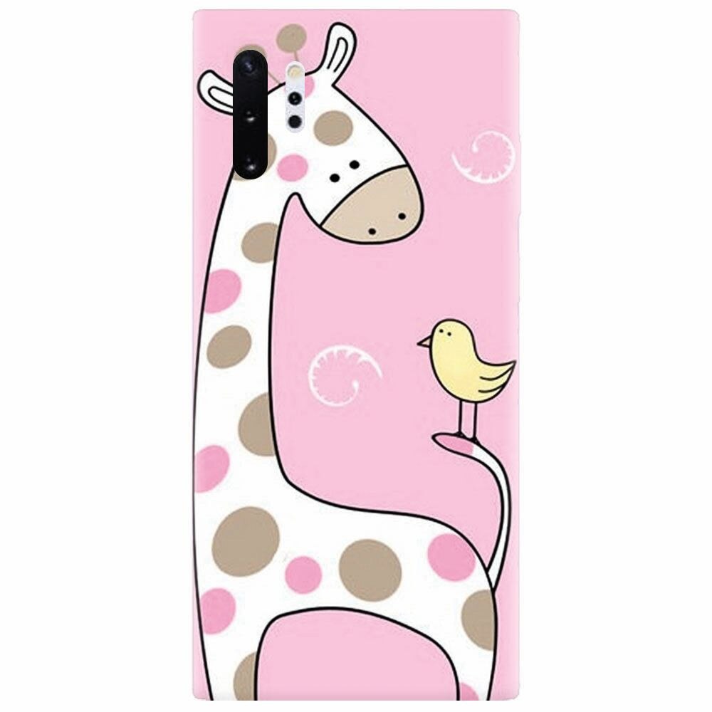 Husa silicon pentru Samsung Galaxy Note 10 Plus, Cute Giraffe
