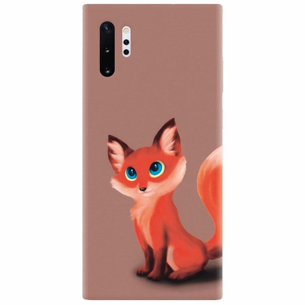 Husa silicon pentru Samsung Galaxy Note 10 Plus, Fox Cartoon Animal And