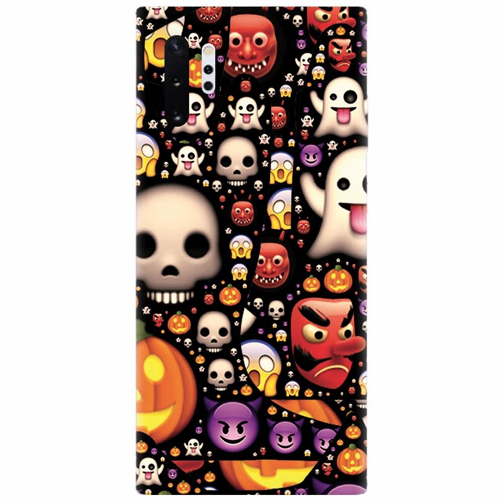 Husa silicon pentru Samsung Galaxy Note 10 Plus, Emoji Mess