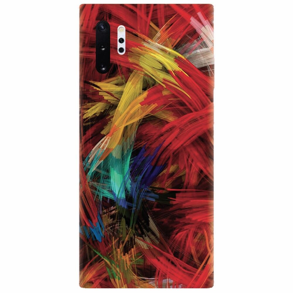Husa silicon pentru Samsung Galaxy Note 10 Plus, Colorful Digital Painting Strokes