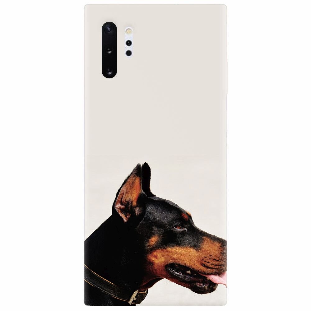 Husa silicon pentru Samsung Galaxy Note 10 Plus, Doberman
