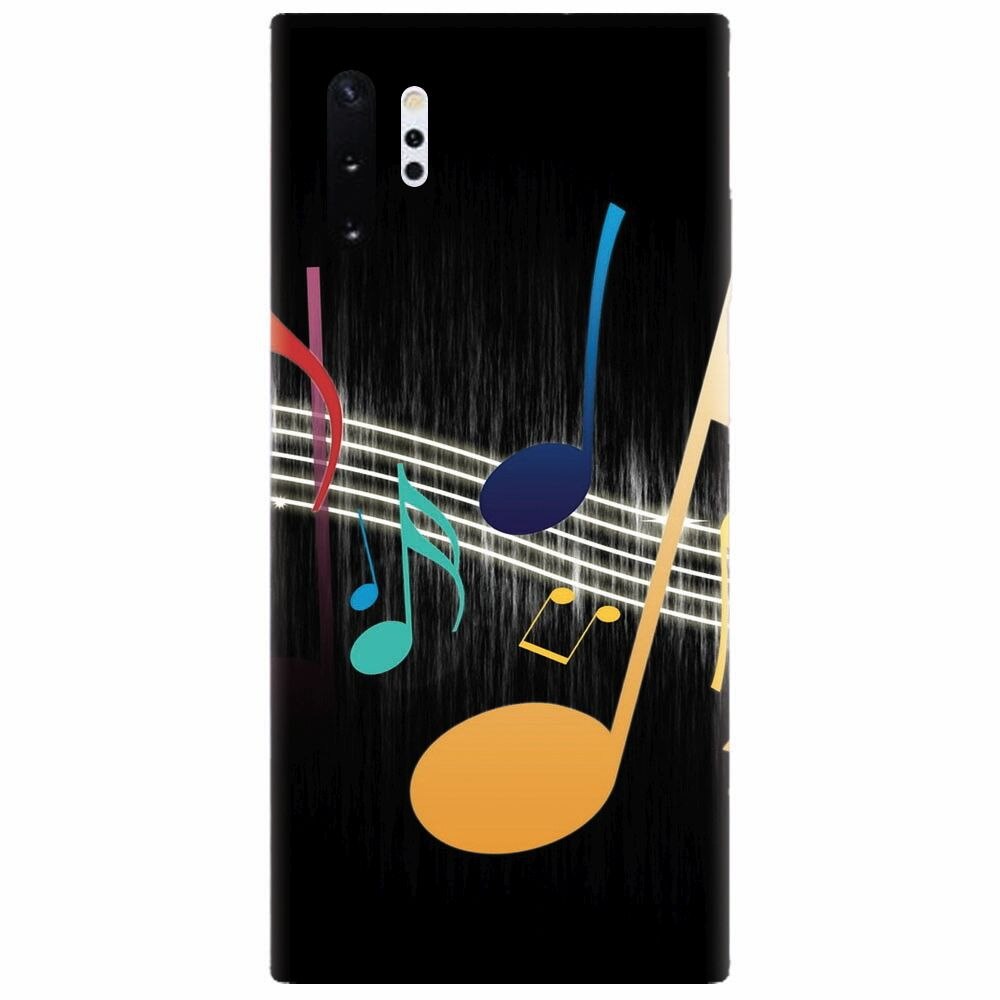 Husa silicon pentru Samsung Galaxy Note 10 Plus, Colorful Music