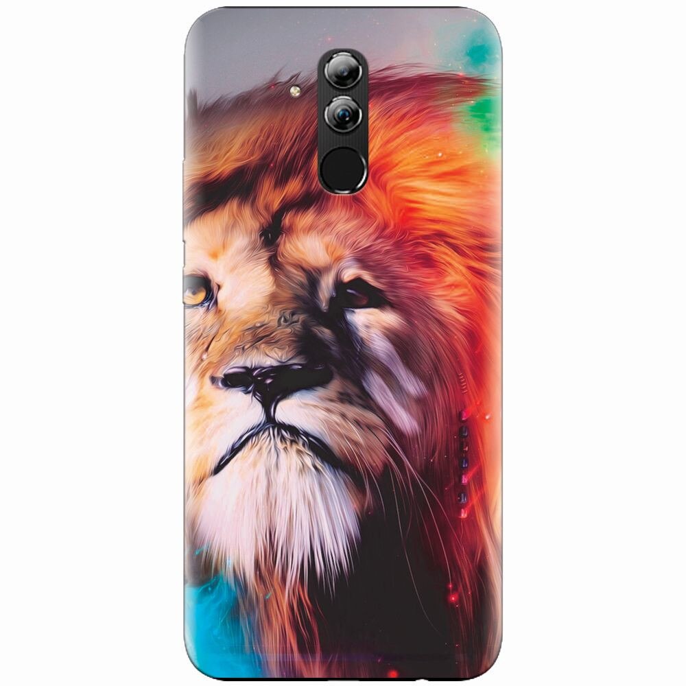 Husa silicon pentru Huawei Mate 20 Lite, Awesome Art Of Lion