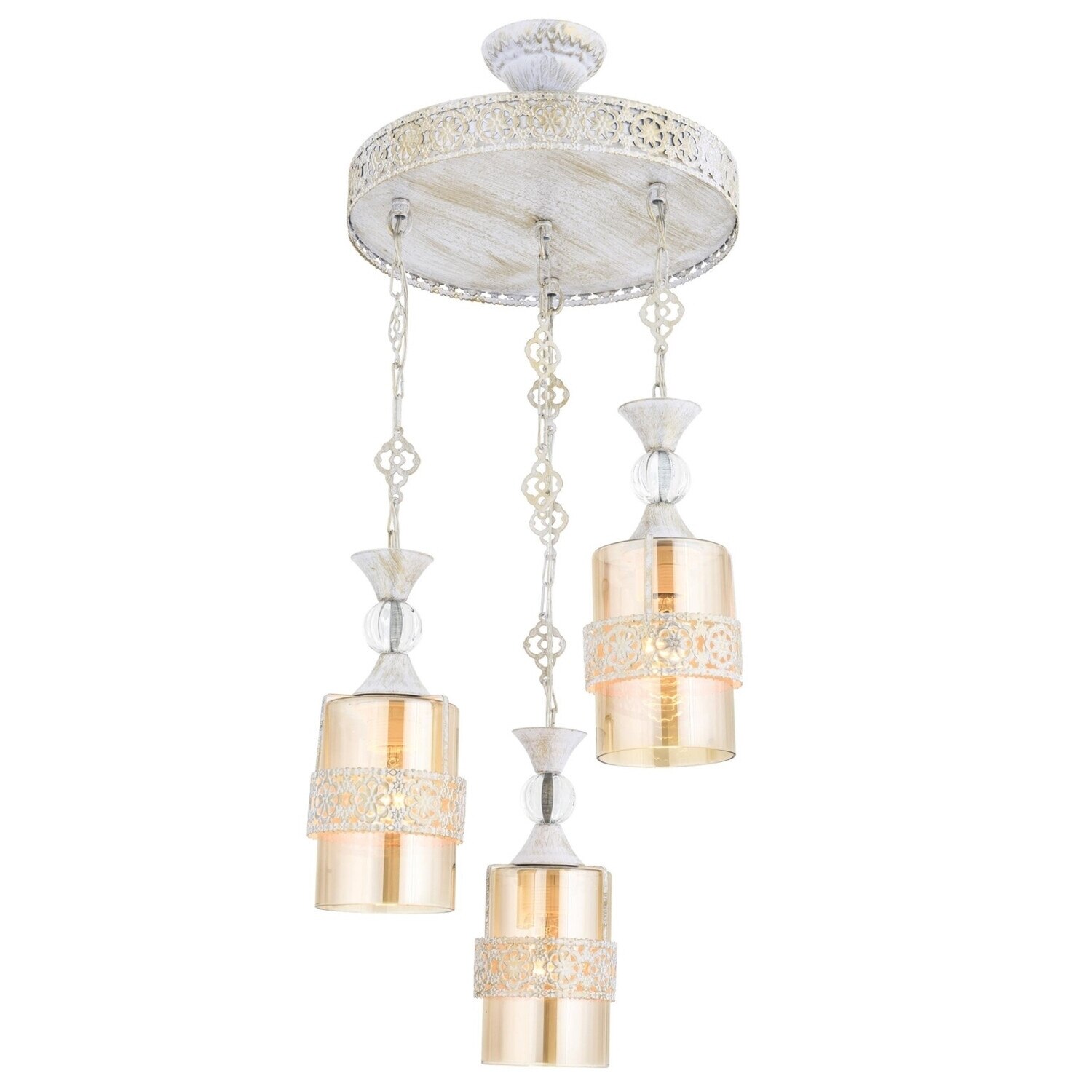 Lustra Avonni AV-4194-3BT, 3x 60 W ,E27, Alb