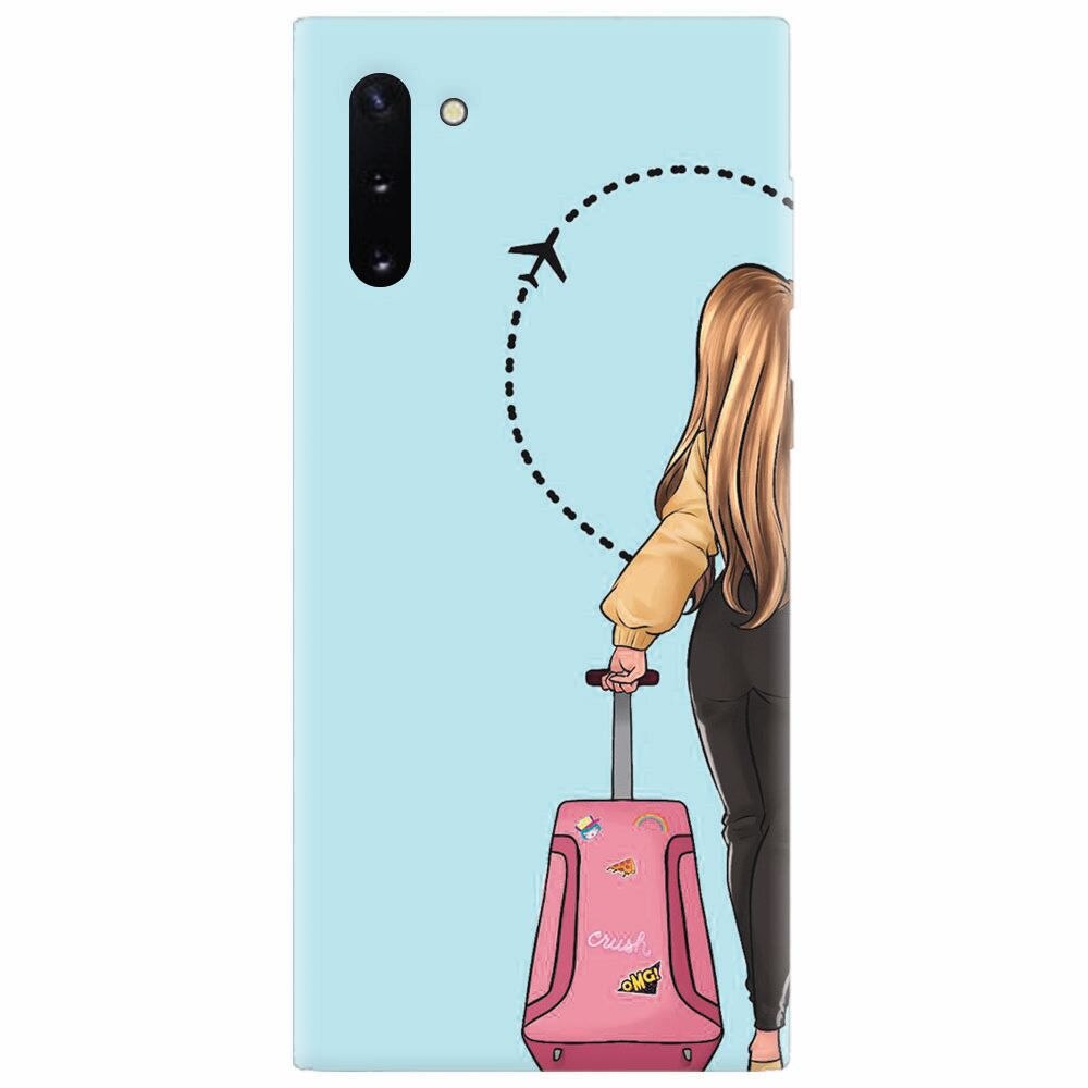 Husa silicon pentru Samsung Galaxy Note 10, Travel Girl