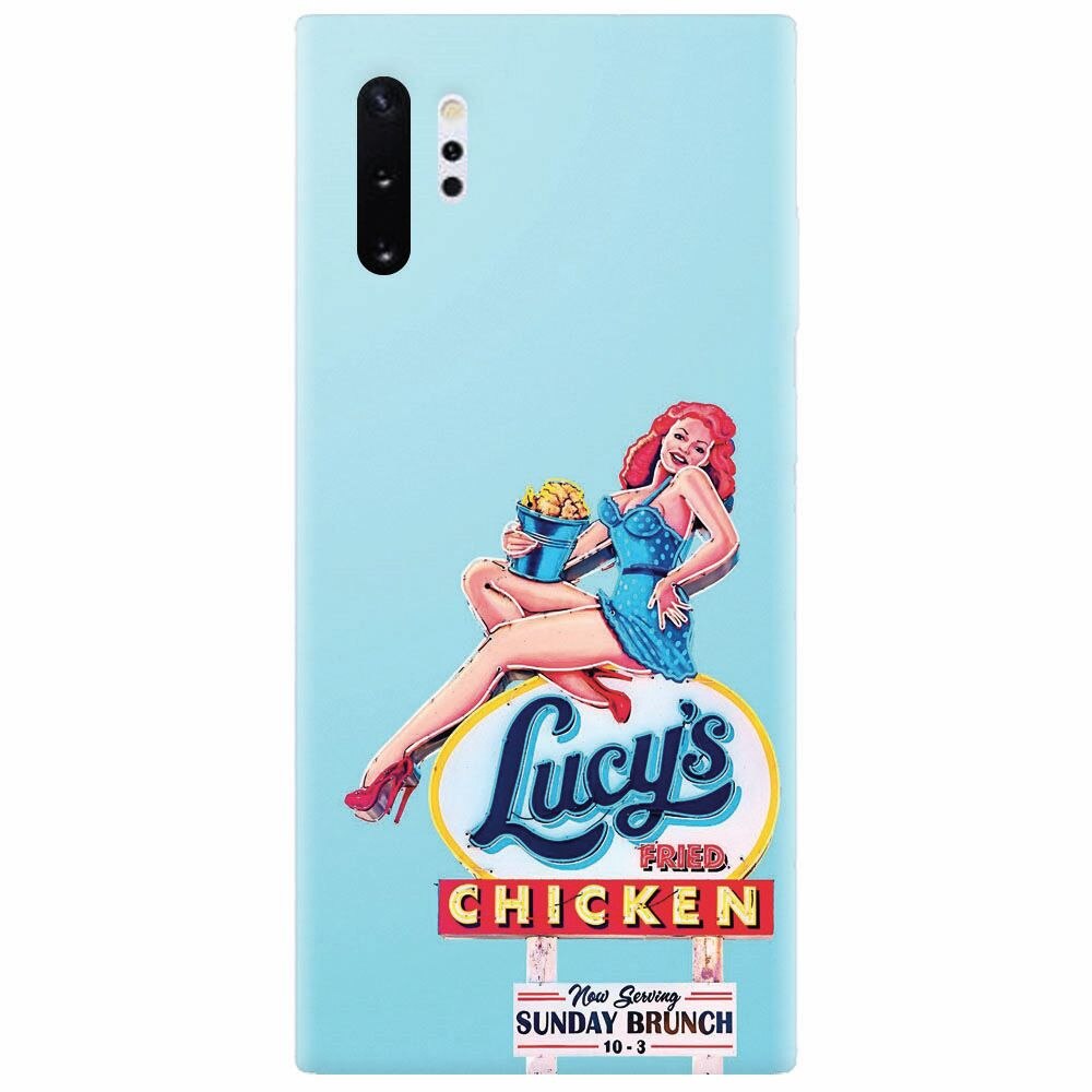 Husa silicon pentru Samsung Galaxy Note 10 Plus, American Vintage Restaurant Sign