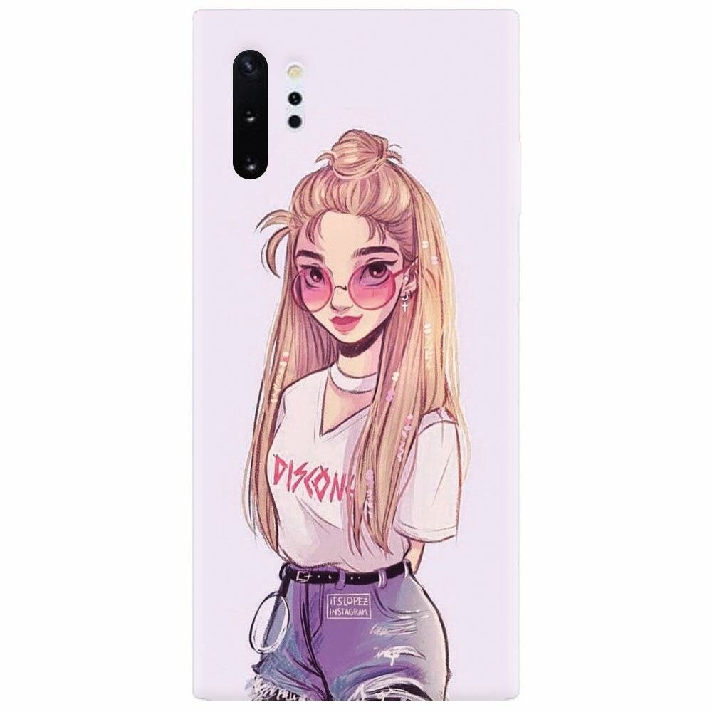 Husa silicon pentru Samsung Galaxy Note 10 Plus, Girl Look