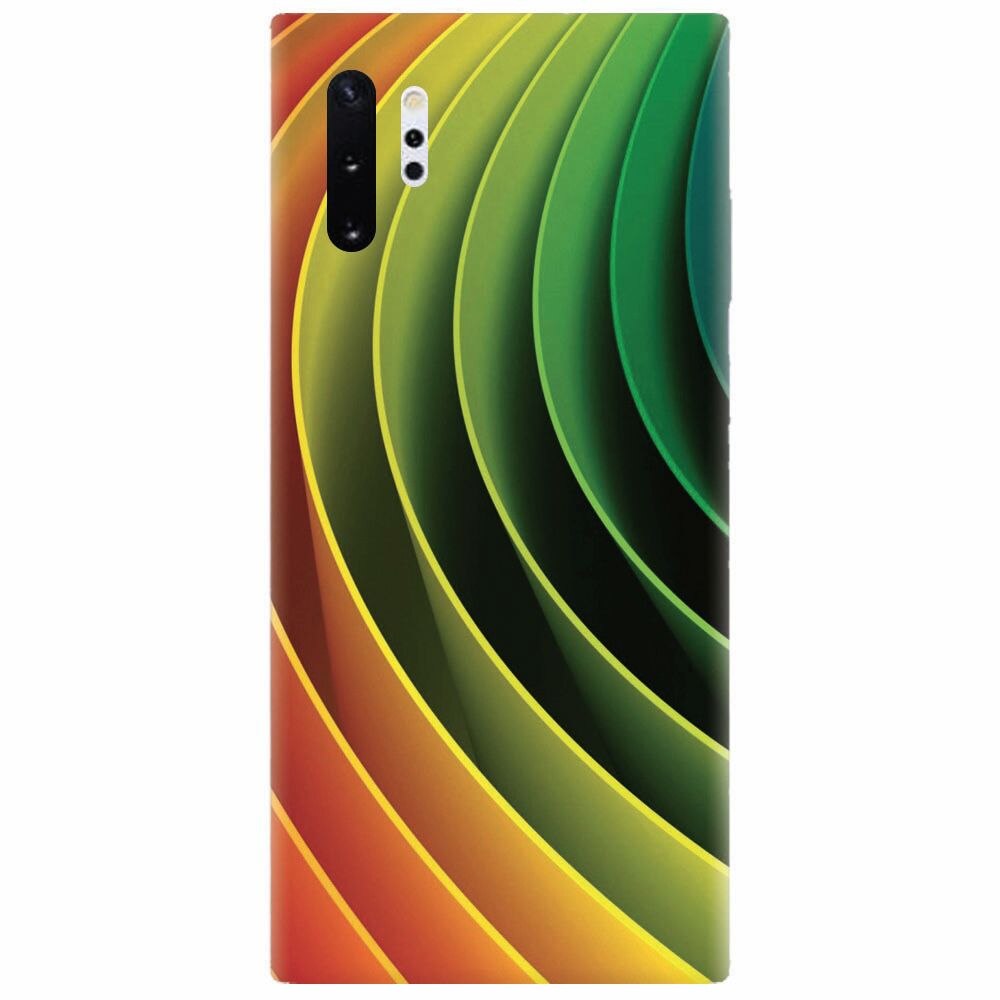 Husa silicon pentru Samsung Galaxy Note 10 Plus, 3D Multicolor Abstract Lines