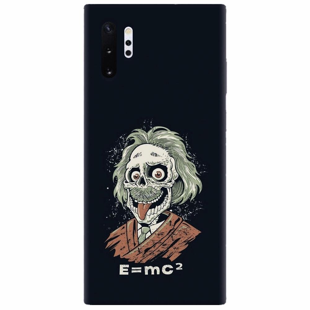 Husa silicon pentru Samsung Galaxy Note 10 Plus, Albert Einstein Caricature