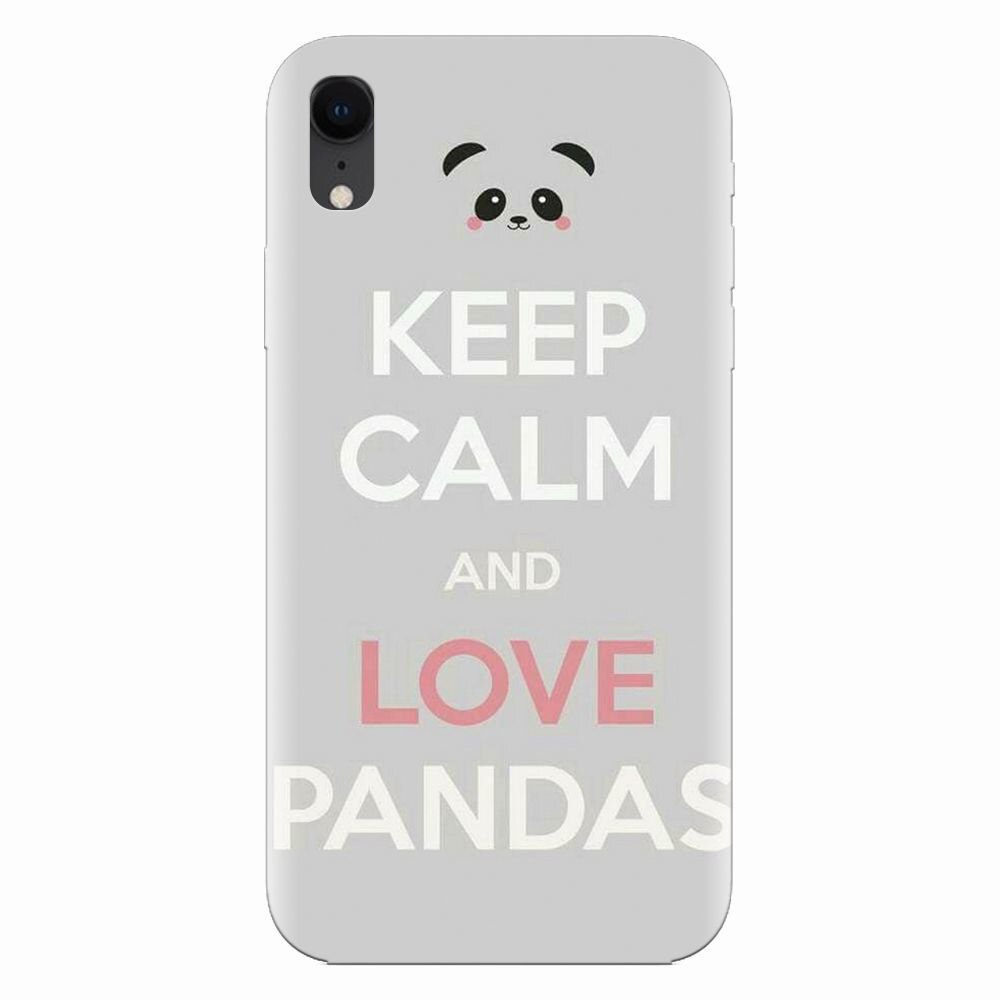 Husa silicon pentru Apple Iphone XR, Panda Phone