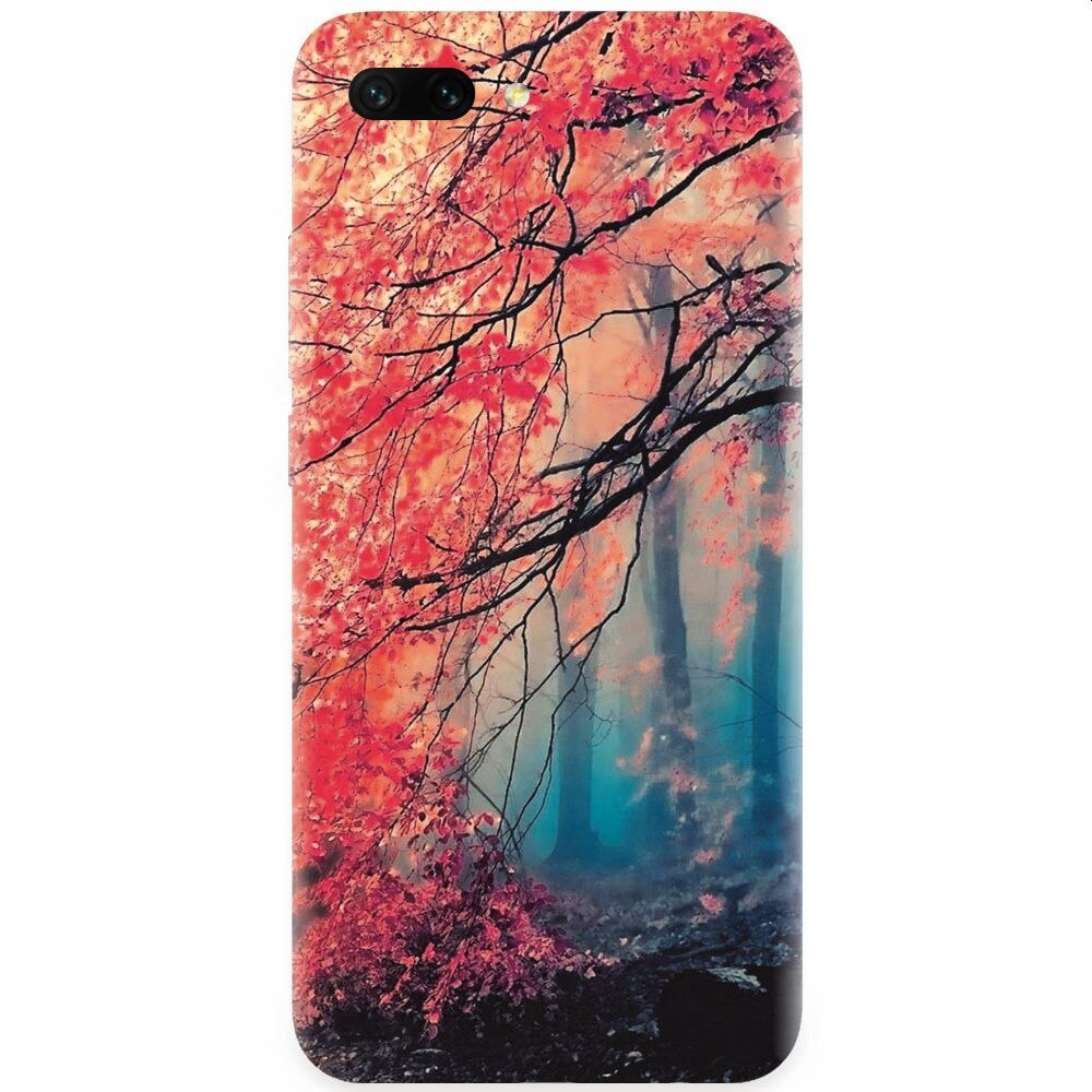 Husa silicon pentru Honor 10, Morning Fog Inest Nature
