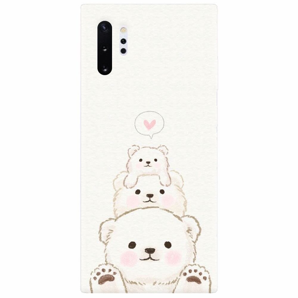Husa silicon pentru Samsung Galaxy Note 10 Plus, Family Bear