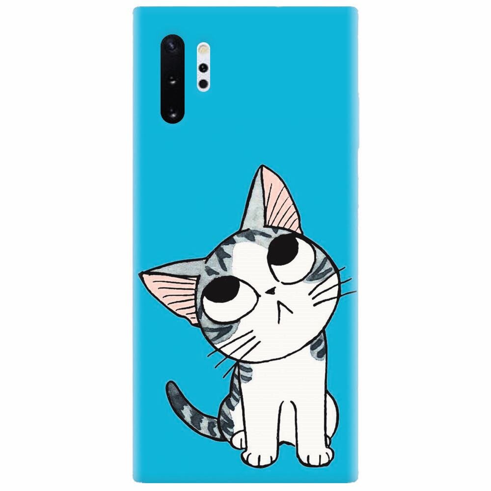 Husa silicon pentru Samsung Galaxy Note 10 Plus, Cat Lovely Cartoon