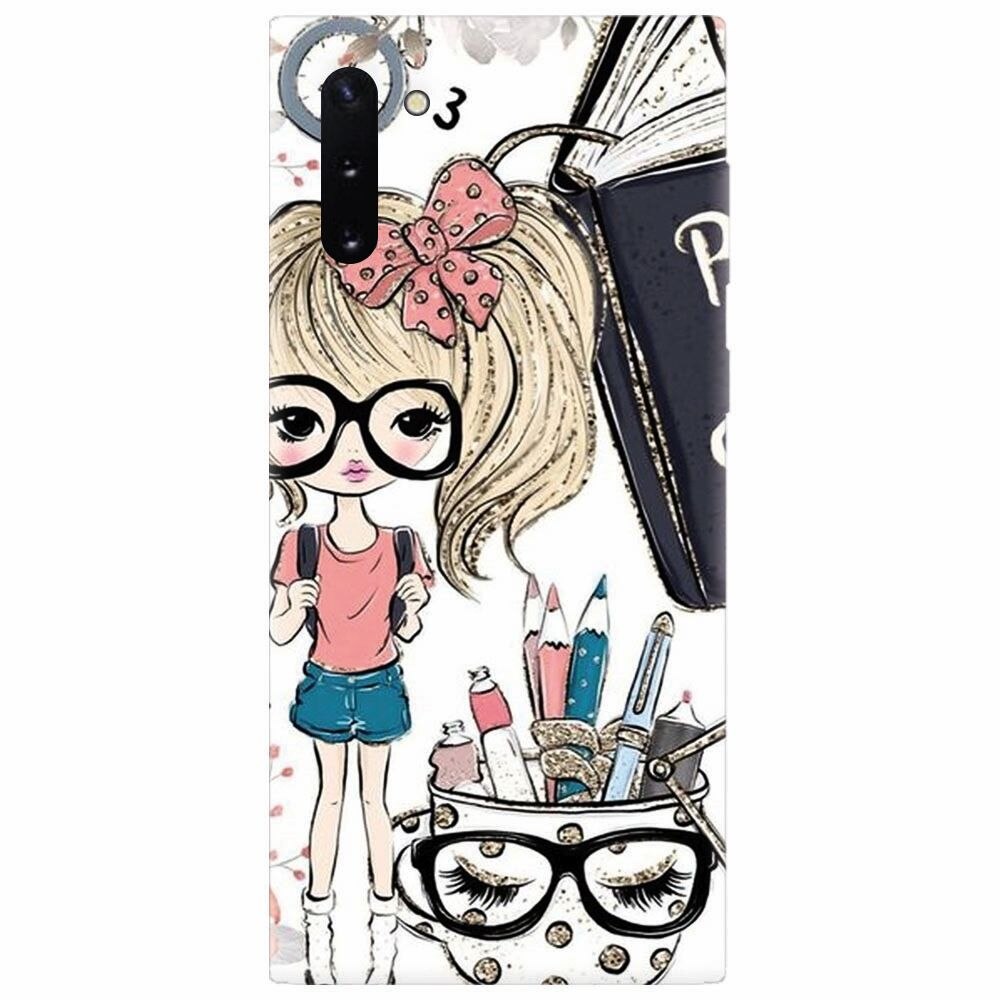Husa silicon pentru Samsung Galaxy Note 10, School Girl