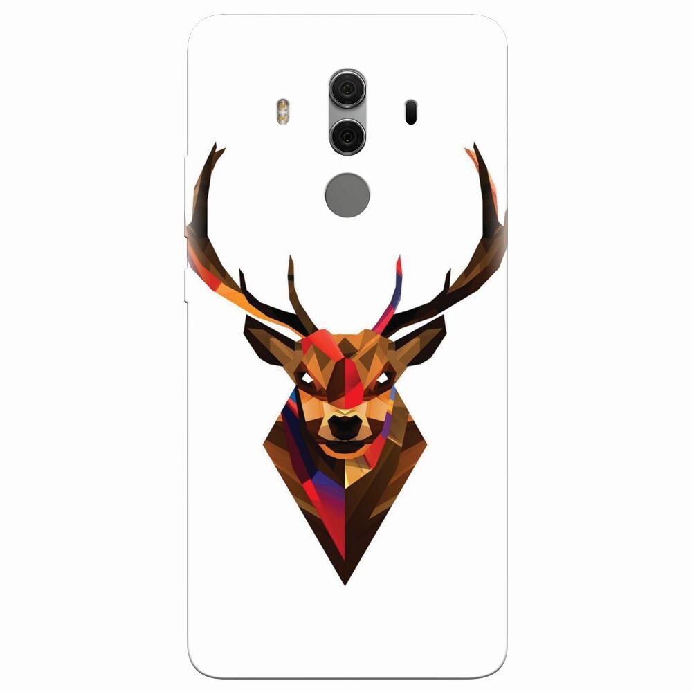 Husa silicon pentru Huawei Mate 10 Pro, Geometric Tibetan Antelope