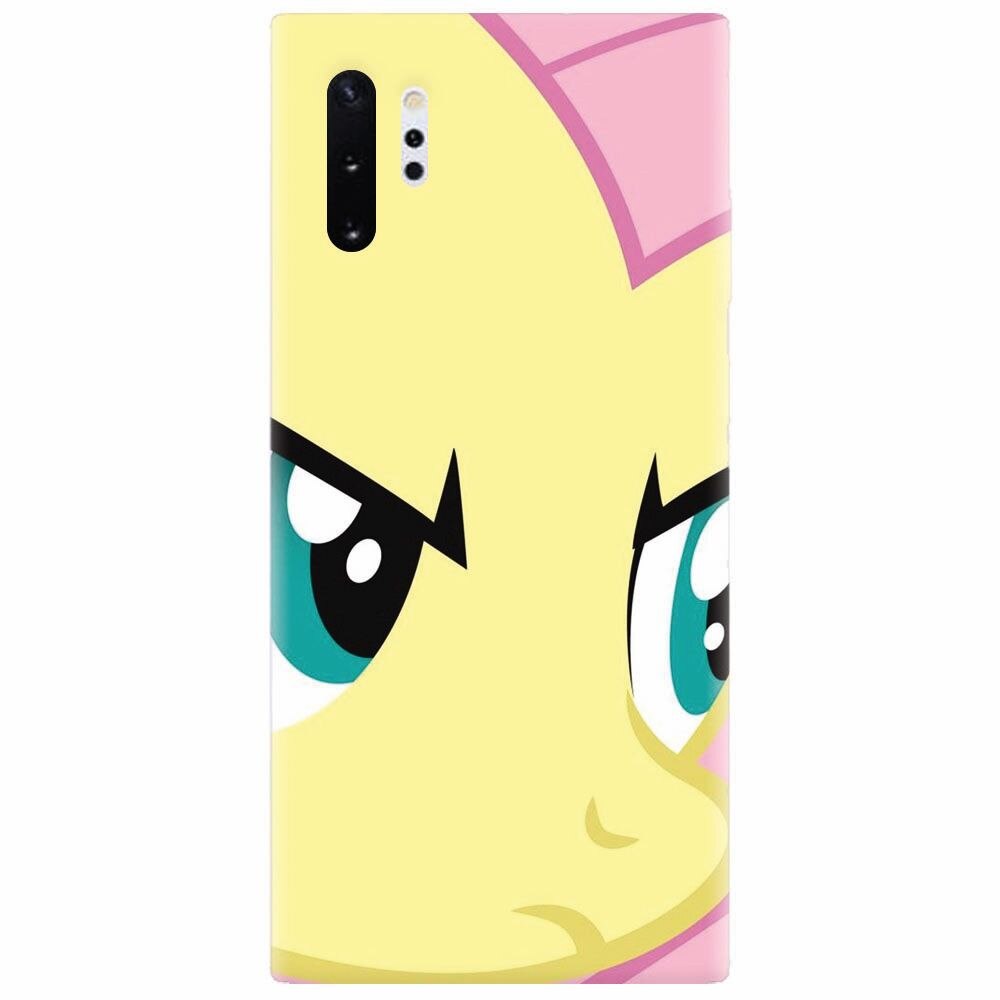 Husa silicon pentru Samsung Galaxy Note 10 Plus, Close Up Fluttershy My Little Pony Friendship Is Magic