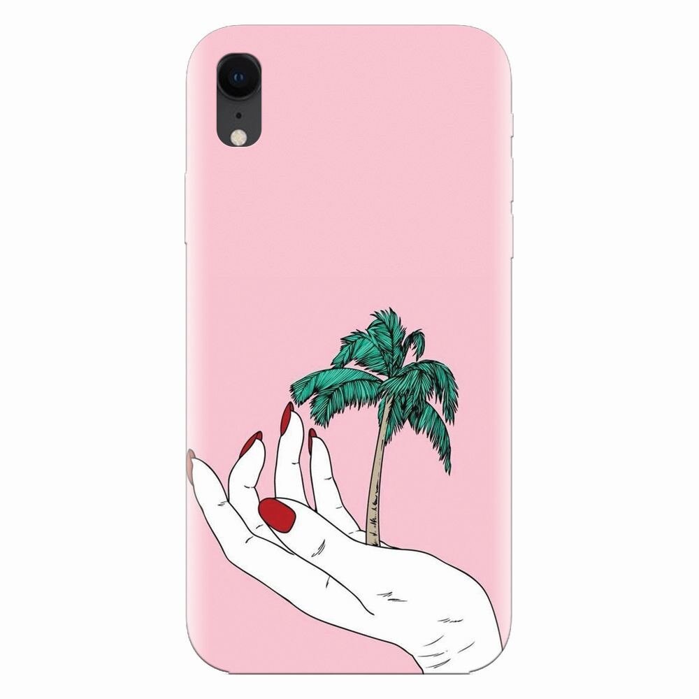 Husa silicon pentru Apple Iphone XR, Palm Tree