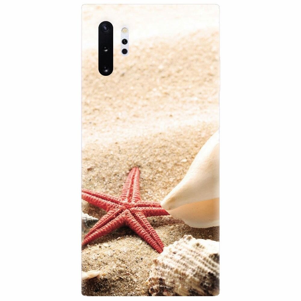 Husa silicon pentru Samsung Galaxy Note 10 Plus, Beach Shells And Starfish