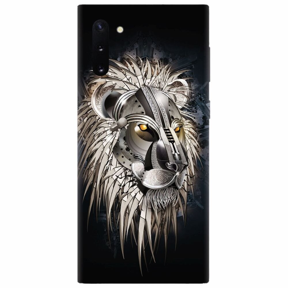 Husa silicon pentru Samsung Galaxy Note 10, Abstract Lion 001