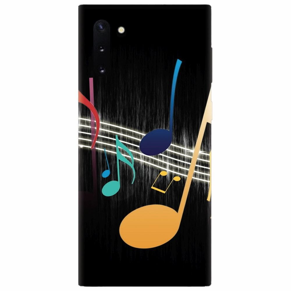 Husa silicon pentru Samsung Galaxy Note 10, Colorful Music
