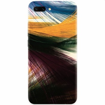 Husa silicon pentru Honor 10, Colorful Peacock Feathers Husa silicon pentru Honor 10, Colorful Peacock Feathers