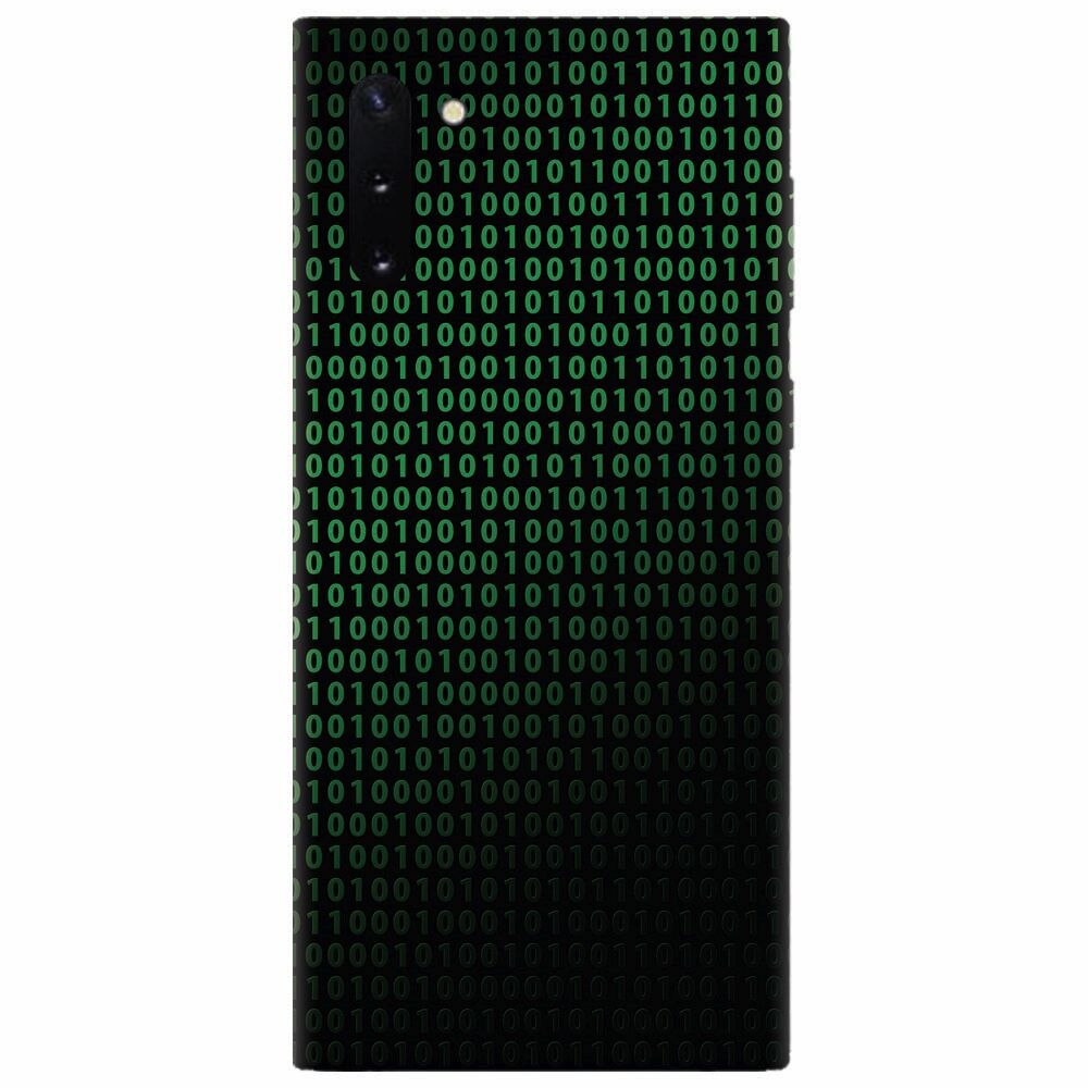 Husa silicon pentru Samsung Galaxy Note 10, Binary Code