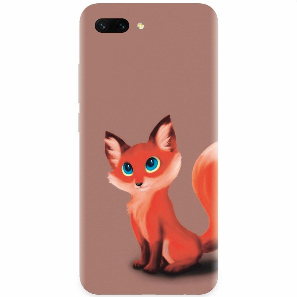 Husa silicon pentru Honor 10, Fox Cartoon Animal And