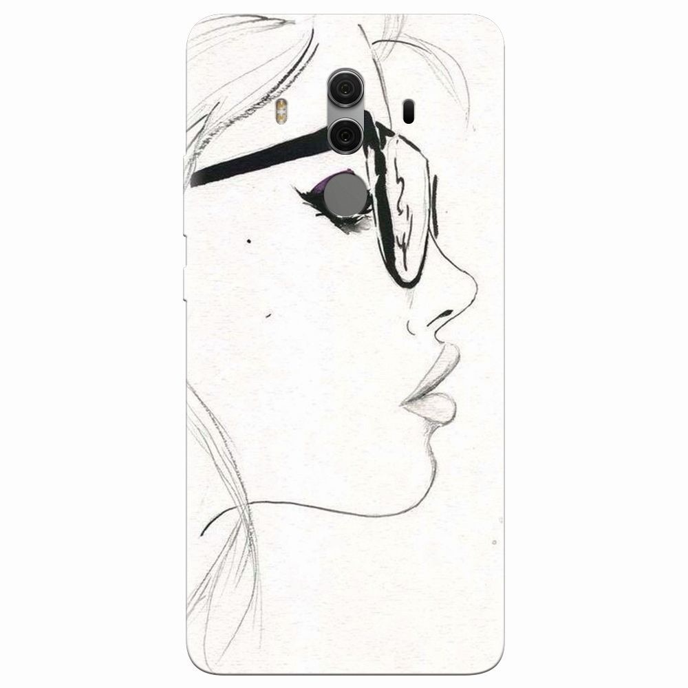 Husa silicon pentru Huawei Mate 10 Pro, Girl Face