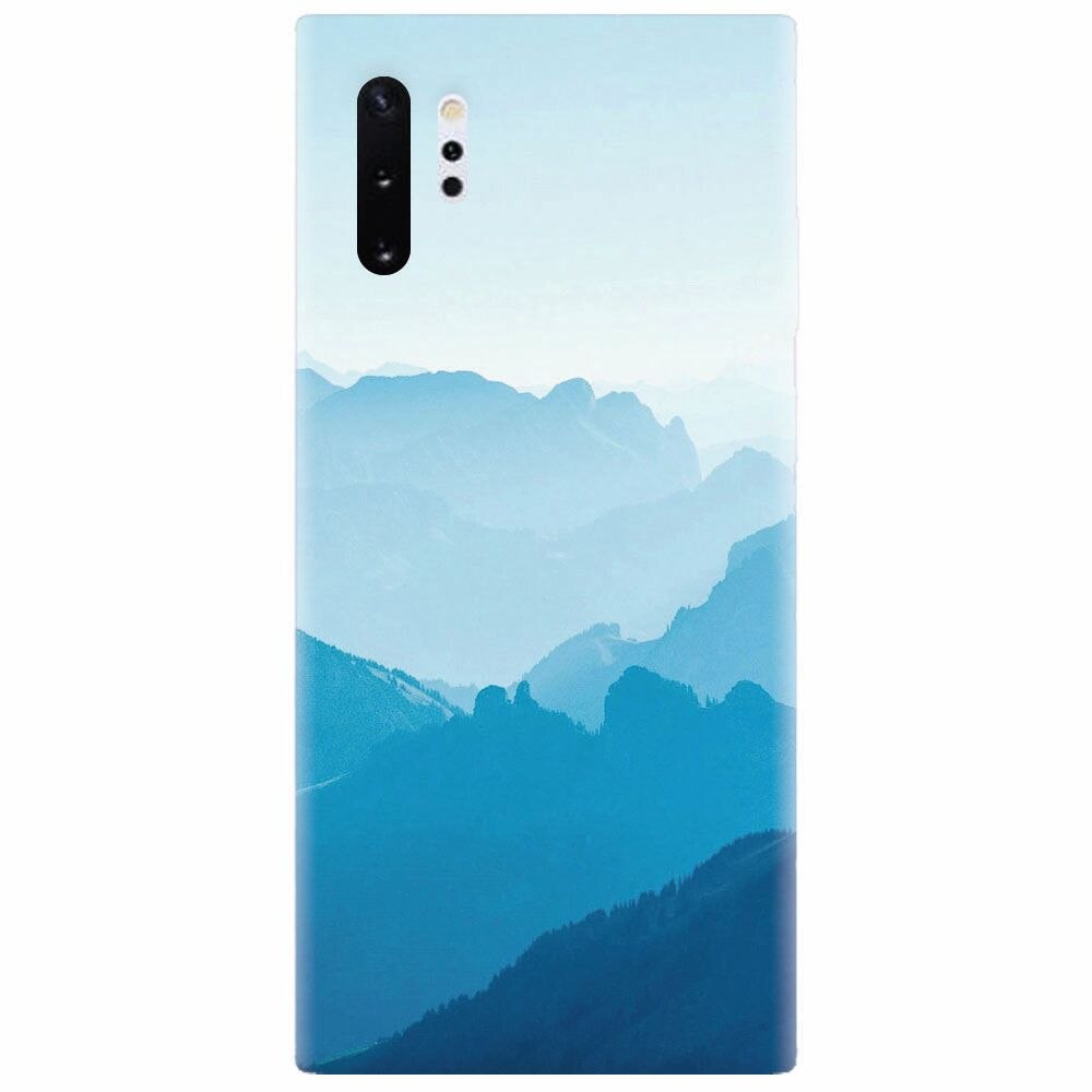 Husa silicon pentru Samsung Galaxy Note 10 Plus, Blue Mountain Crests