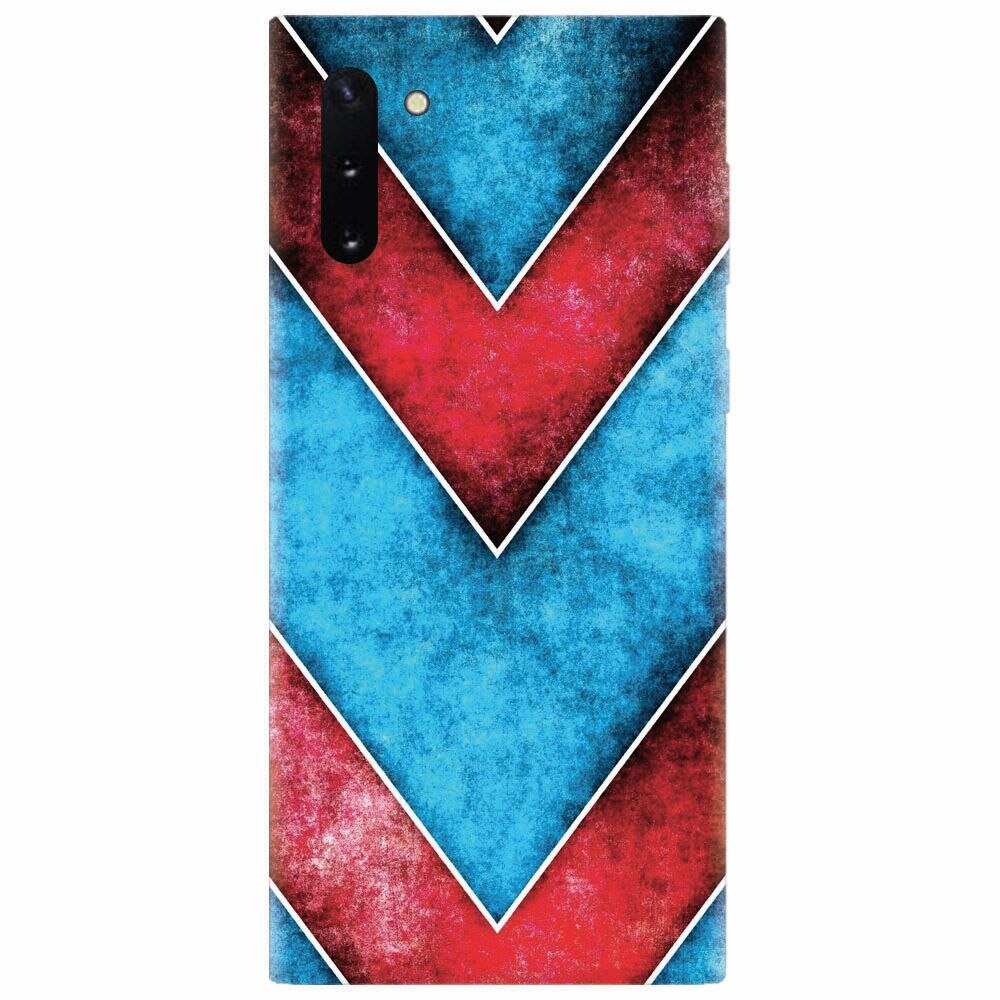 Husa silicon pentru Samsung Galaxy Note 10, Blue And Red Abstract