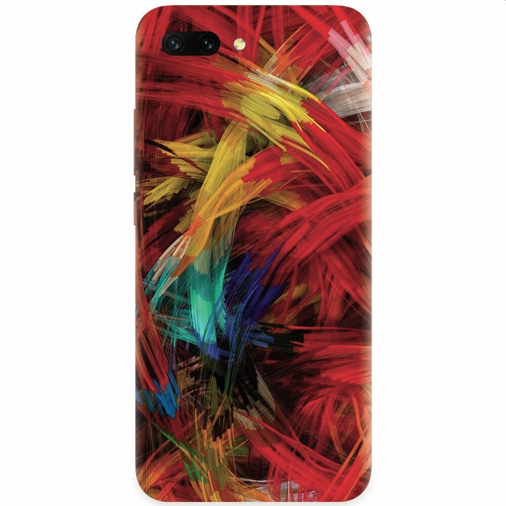 Husa silicon pentru Honor 10, Colorful Digital Painting Strokes