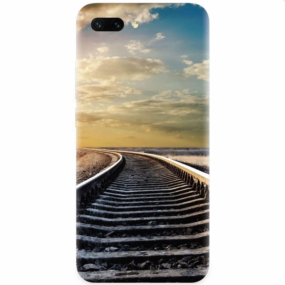 Husa silicon pentru Honor 10, Railroad Horizon