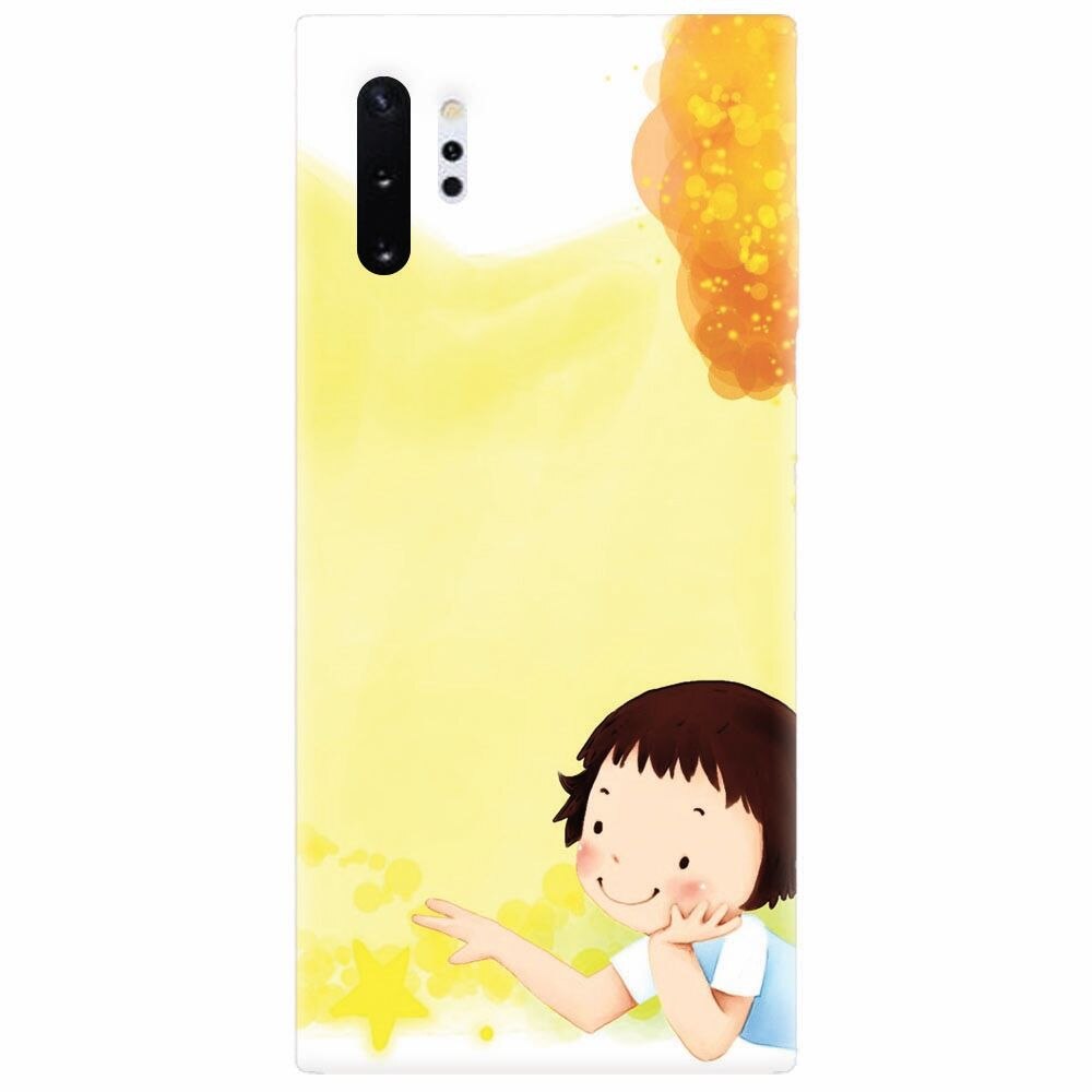 Husa silicon pentru Samsung Galaxy Note 10 Plus, Child Autumn Paint Hd
