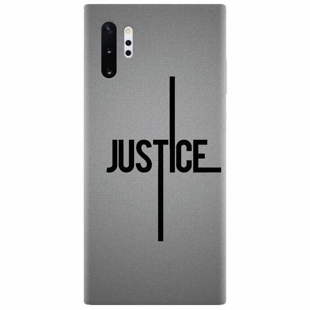 Husa silicon pentru Samsung Galaxy Note 10 Plus, Amir Justice Minimalistic Nubheebuccus Text