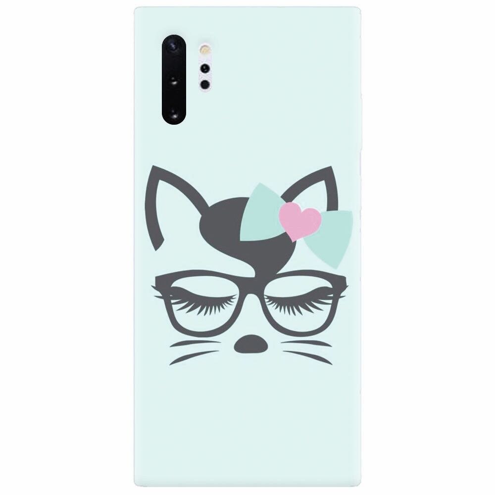 Husa silicon pentru Samsung Galaxy Note 10 Plus, Angel Cat