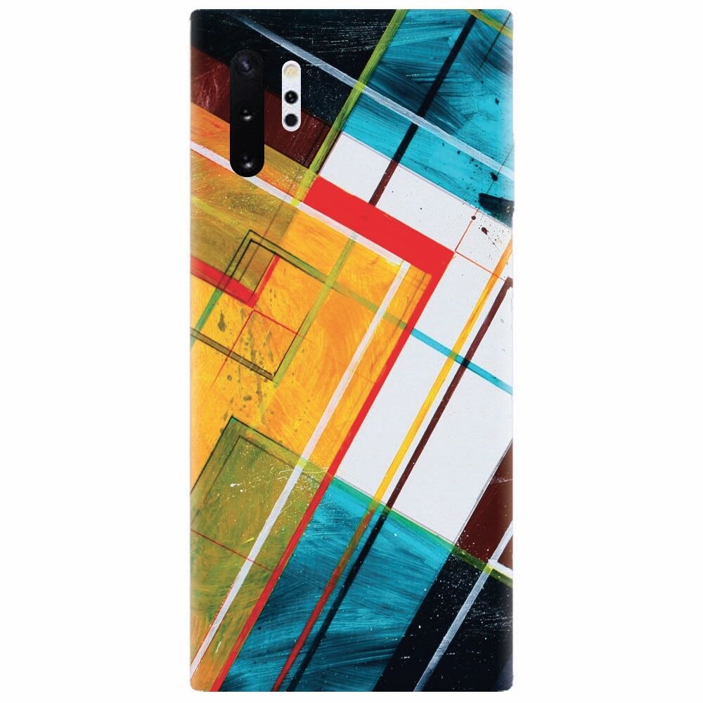 Husa silicon pentru Samsung Galaxy Note 10 Plus, Abstraction Color Shape