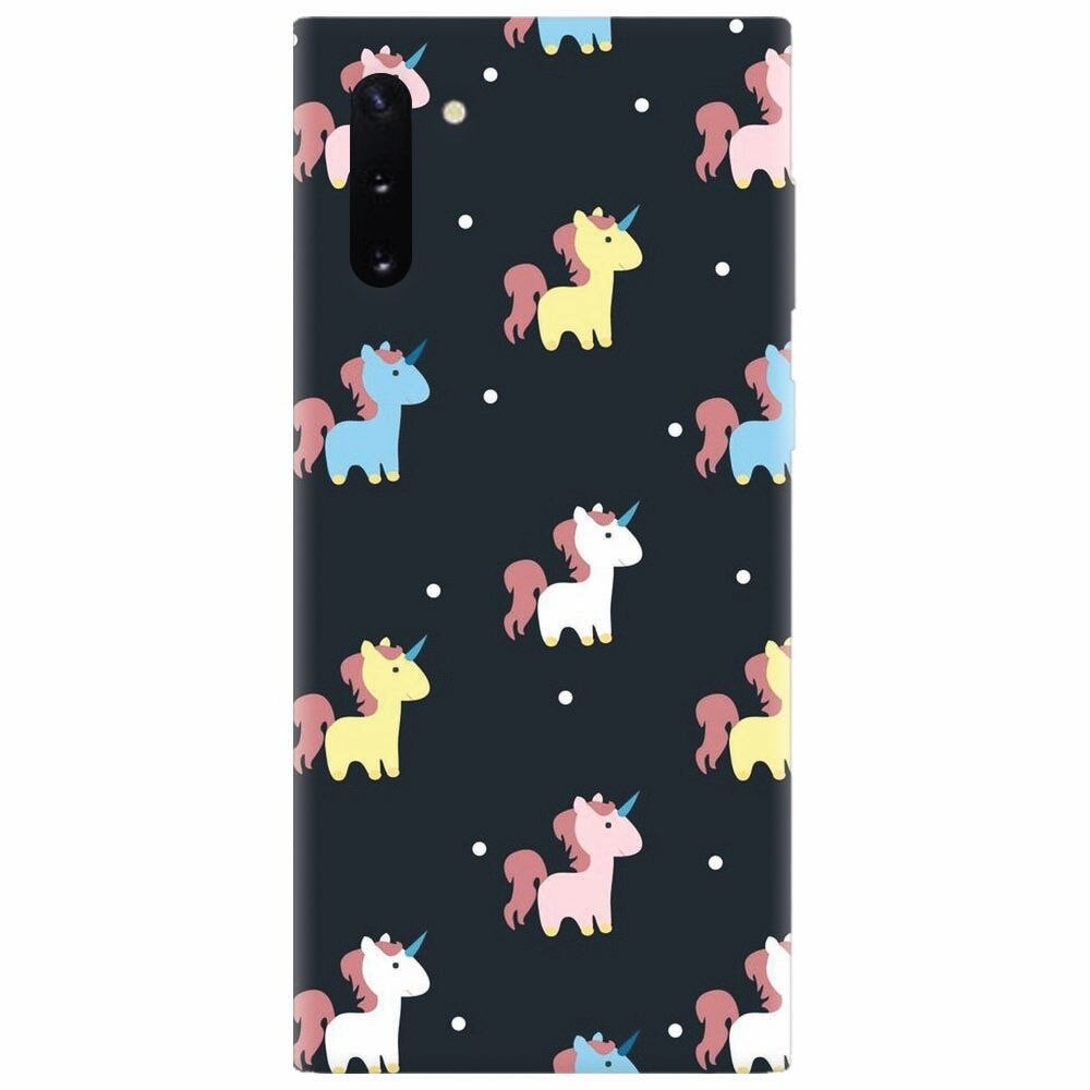 Husa silicon pentru Samsung Galaxy Note 10, Unicorns