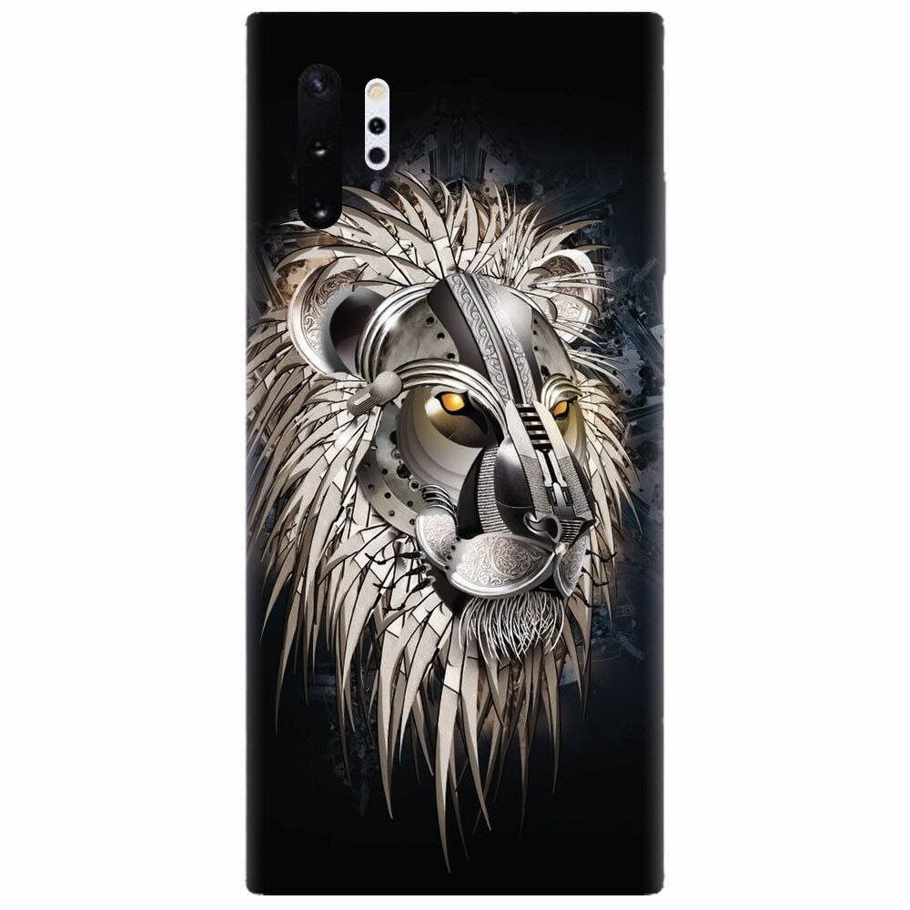 Husa silicon pentru Samsung Galaxy Note 10 Plus, Abstract Lion 001