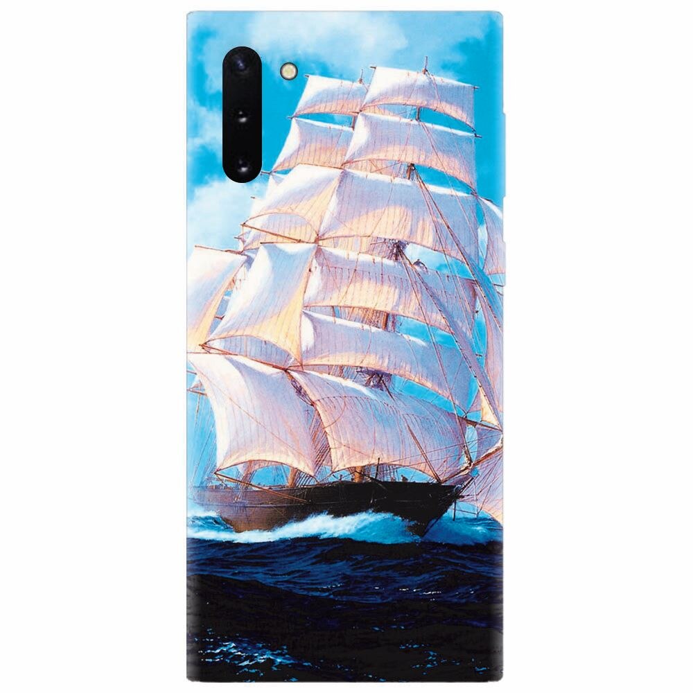 Husa silicon pentru Samsung Galaxy Note 10, Attractive Art Of Ships