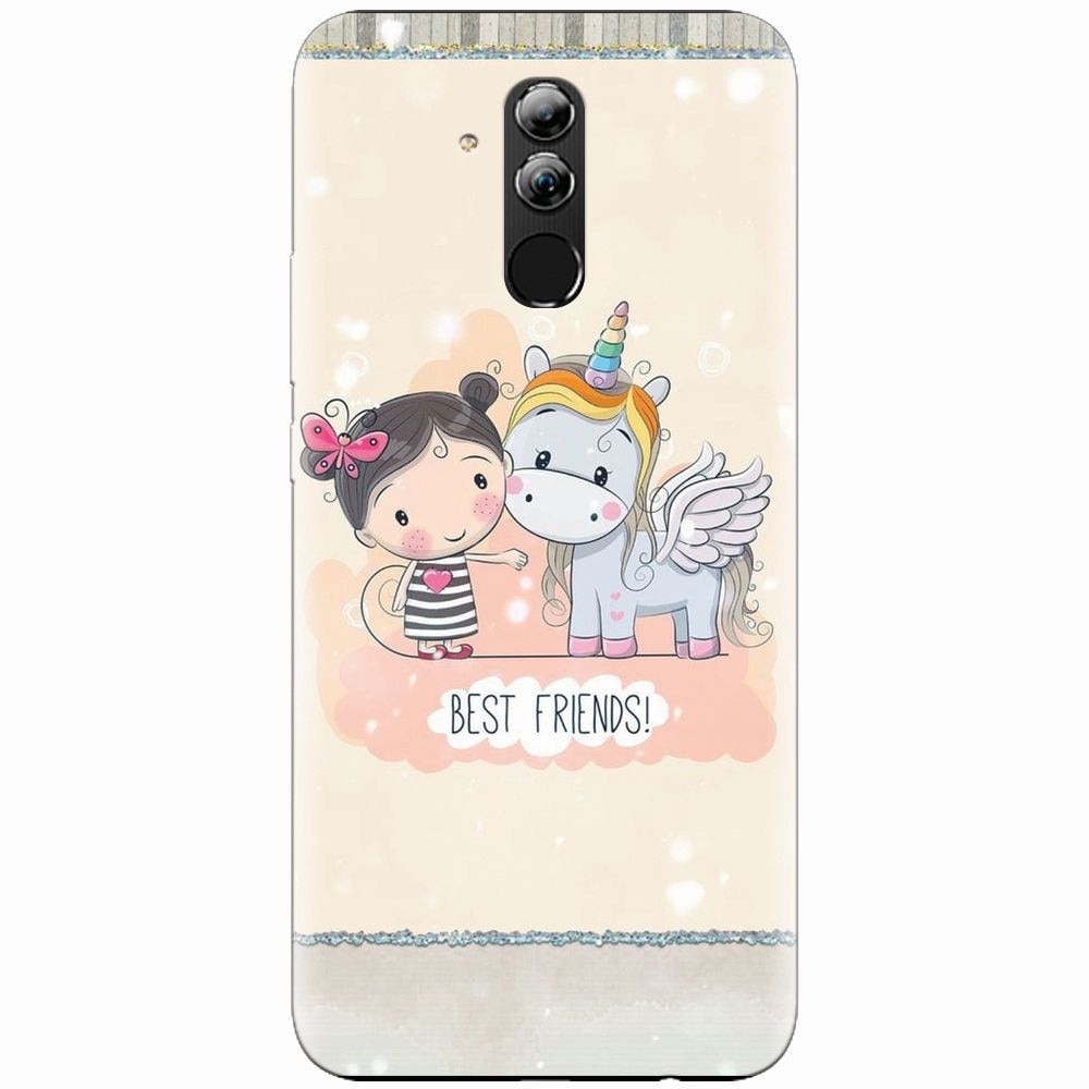 Husa silicon pentru Huawei Mate 20 Lite, Best Friends