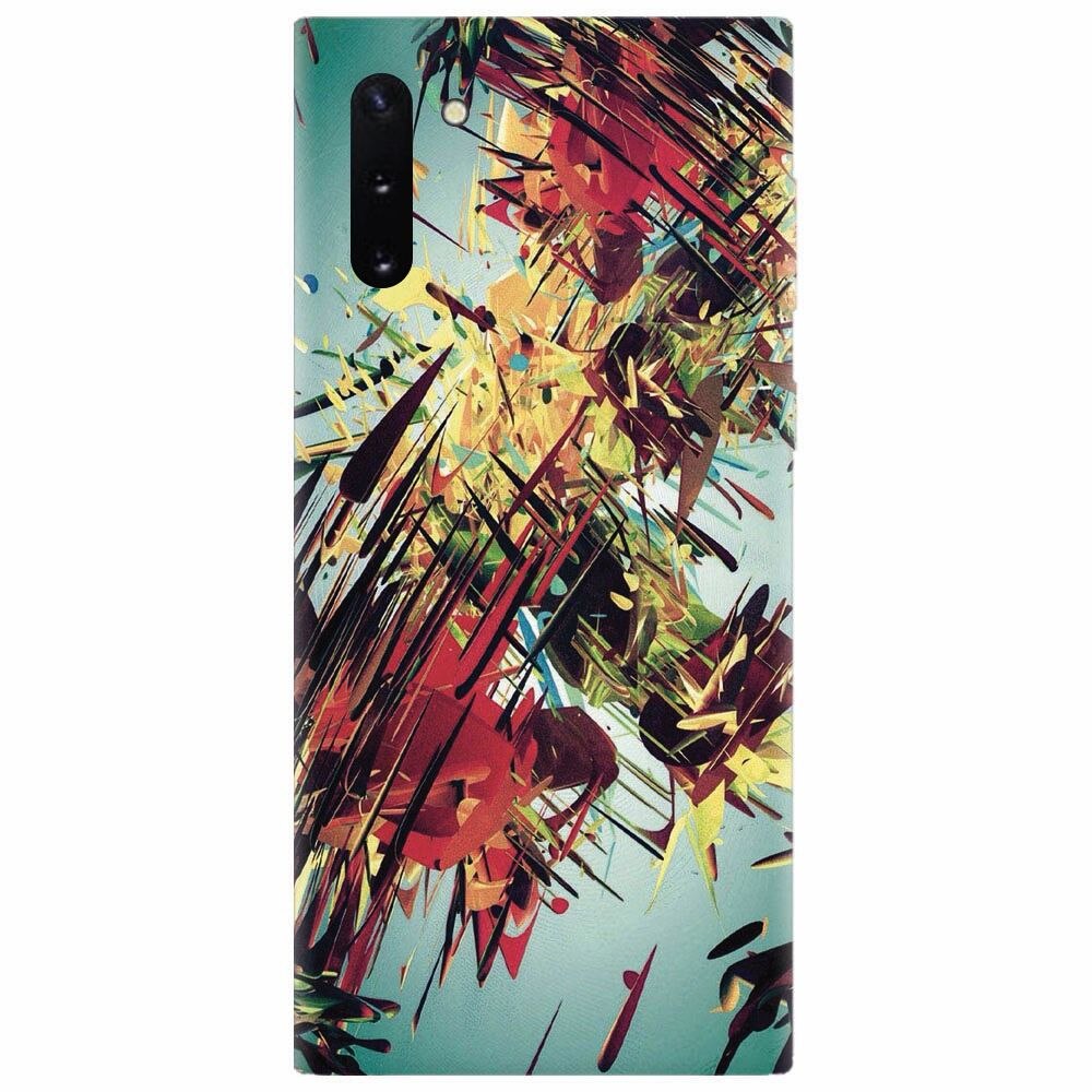 Husa silicon pentru Samsung Galaxy Note 10, Complex Abstract Colorful 3D Drawing