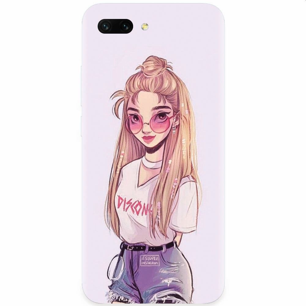 Husa silicon pentru Honor 10, Girl Look