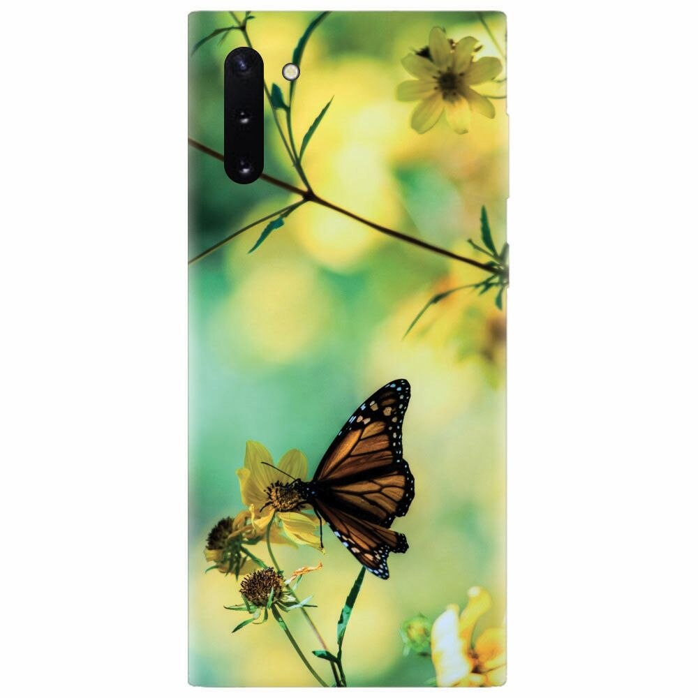 Husa silicon pentru Samsung Galaxy Note 10, Butterfly