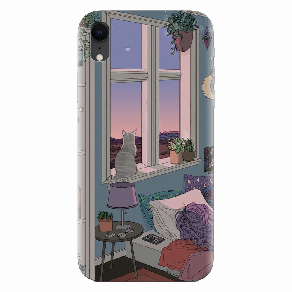 Husa silicon pentru Apple Iphone XR, Girl Room