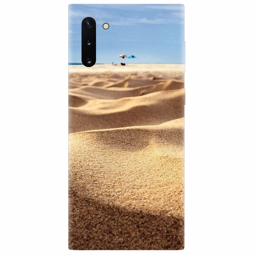 Husa silicon pentru Samsung Galaxy Note 10, Beach Sand Closeup Holiday