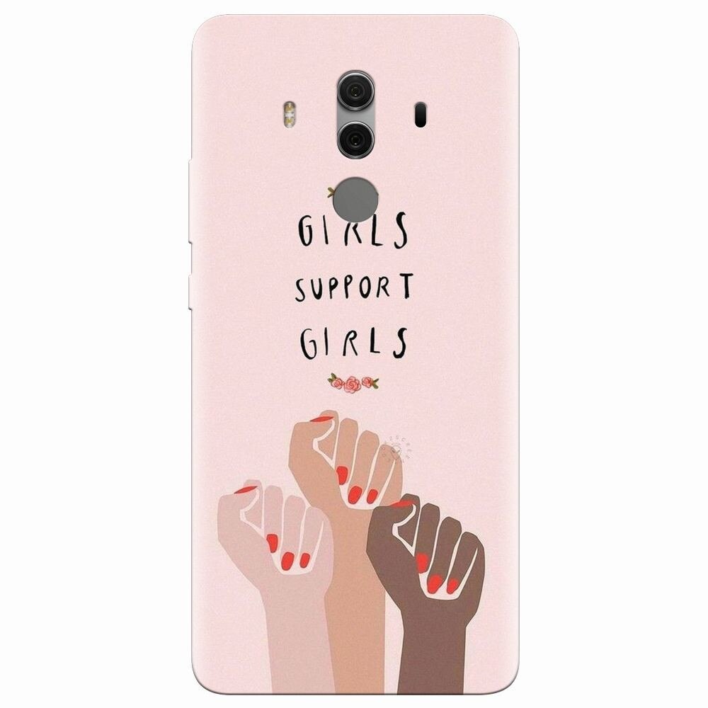 Husa silicon pentru Huawei Mate 10 Pro, Girls Supportgirls
