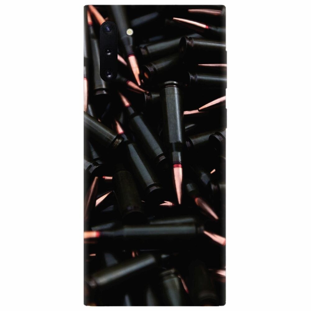Husa silicon pentru Samsung Galaxy Note 10, Ammunition Bullets